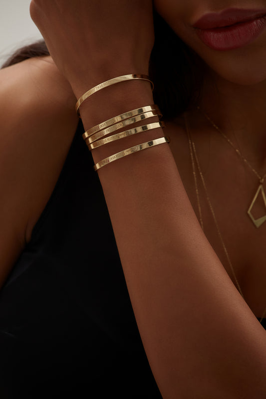 Bratara gravata - Alege textul ✍️